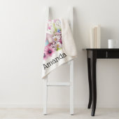 Niedliche, sonnige rosa Blume mit Ostereier Sherpadecke (Beispiel)