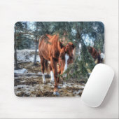 Niedliche Sorrel Mare und Branches Geschenk für Pf Mousepad (Mit Mouse)
