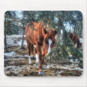 Niedliche Sorrel Mare und Branches Geschenk für Pf Mousepad (Vorne)