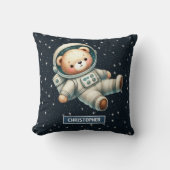Niedliche Space Teddy Bear Kissen Individuelle Nam (Vorderseite)