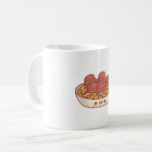 Niedliche Spaghetti- und Fleischbällchen Pasta Kaffeetasse (Vorderseite Links)