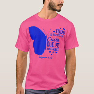 Niedliche Spanische Christliche Bibelverse Frauen  T-Shirt