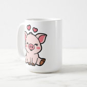 Niedliche Sparkasse Kaffeetasse (Vorderseite Links)