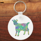Niedliche Sparkle Star Goat Schlüsselanhänger (Vorderseite)