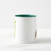 Niedliche Sparrow Bird & Watercolor Tasse (Zentrum)