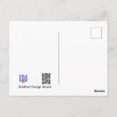 Niedliche Sparrow DIY Postkarte (Rückseite)