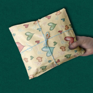 Niedliche Spaß Herz für Baby Seidenpapier