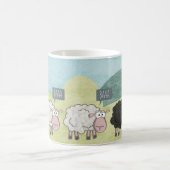 Niedliche Spaß-Rebell-Schafe Kaffeetasse (Mittel)
