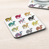 Niedliche Spaßkamele Untersetzer (Linke Seite)