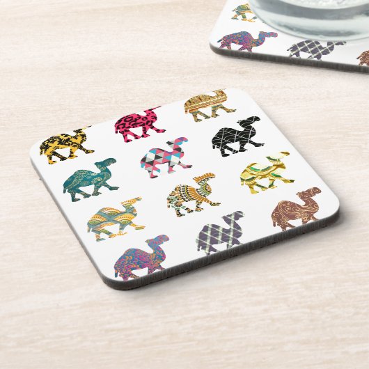 Niedliche Spaßkamele Untersetzer (Linke Seite)