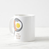 Niedliche Speck und Ei Eggcellent Kaffeetasse (Vorderseite Links)