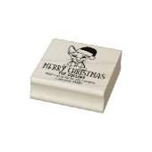 Niedliche Sphinx Cat Rücksendeadresse Weihnachten Gummistempel (Stempel)