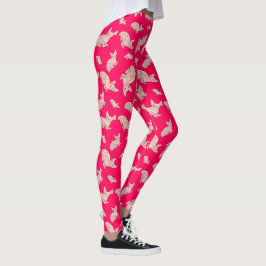 Niedliche Sphynxkatze, rosa Leggings
