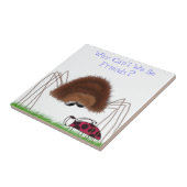 Niedliche Spider- und Ladybug-Illustration Fliese (Seite)
