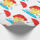 Niedliche spielerische Enten Geschenkpapier (Ecke)