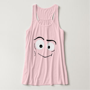 niedliche, spielerische, freundlich weiße Augen mi Tank Top