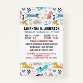 Niedliche spielerische Hunde - benutzerdefinierte Ausweis (Rückseite)