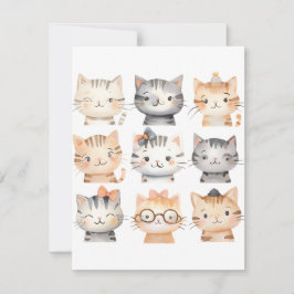 Niedliche spielerische Kätzchen Feiertagskarte