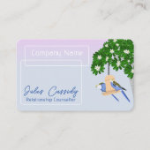 Niedliche, spielerische Papageien-Rahmenberater Visitenkarte (Vorderseite)