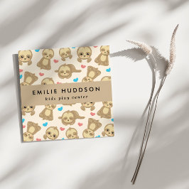 Niedliche Spielplätze, Kinderspielzentrum, Aktivze Quadratische Visitenkarte