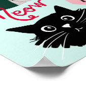 Niedliche Spielzimmer Spaß Cat zeigt Kinder Poster (Ecke)