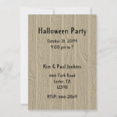 Niedliche Spinne auf Halloween Einladung (Rückseite)