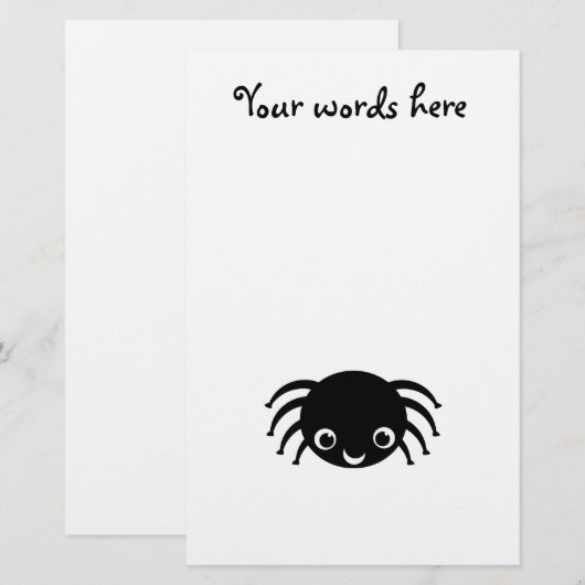 Niedliche Spinne Briefpapier (Vorne/Hinten)