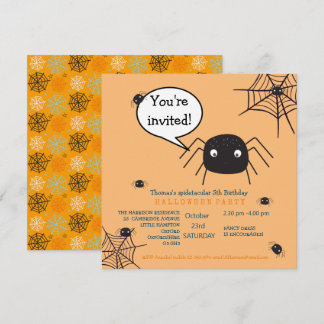 Niedliche Spinne Geburtstag/Halloween-Kind