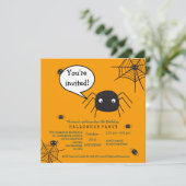 Niedliche Spinne Geburtstag/Halloween-Kind (Stehend Vorderseite)