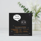 Niedliche Spinne Geburtstag/Halloween-Kind (Stehend Vorderseite)