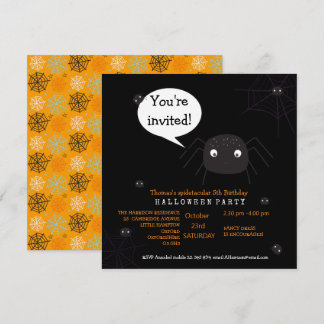 Niedliche Spinne Geburtstag/Halloween-Kind