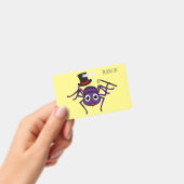 Niedliche Spinne im Cartoon oben Ausweis (Handheld)