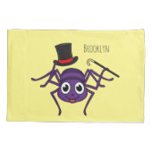 Niedliche Spinne im Cartoon oben Kissenbezug (Rückseite)