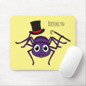 Niedliche Spinne im Cartoon oben Mousepad (Mit Mouse)