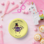 Niedliche Spinne im Cartoon oben Pappteller (Party)