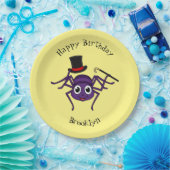 Niedliche Spinne im Cartoon oben Pappteller (Party)