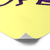 Niedliche Spinne im Cartoon oben Poster (Ecke)