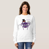 Niedliche Spinne im Cartoon oben Sweatshirt (Vorne ganz)