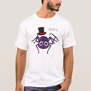 Niedliche Spinne im Cartoon oben T-Shirt