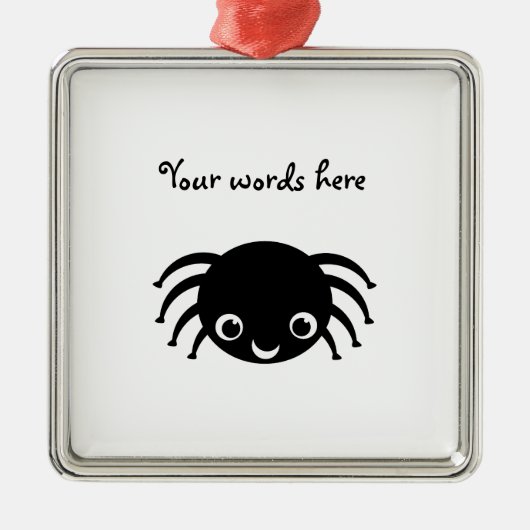 Niedliche Spinne Ornament Aus Metall (Vorne)