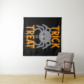 Niedliche Spinne - Trick oder Treat- Halloween Wandteppich (Beispiel (Horizontal))