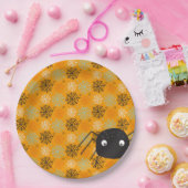 Niedliche Spinne und Spinnennetz gemustert Hallowe Pappteller (Party)