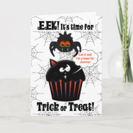 Niedliche Spione und Cupcake Custom Halloween Karte
