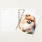 Niedliche Spitz-Aquarelldarstellung Planer (Anzeige)