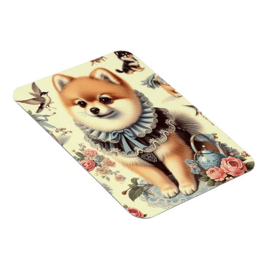 Niedliche Spitz-Malerei Magnet (Rechte Seite)