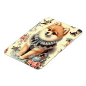 Niedliche Spitz-Malerei Magnet (Linke Seite)