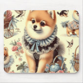 Niedliche Spitz-Malerei Mousepad (Vorne)