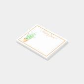 Niedliche Spitze sukkulent | PERSONALISIERT Post-it Klebezettel (angewinkelt)