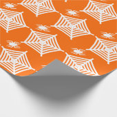 Niedliche Spitzhacke und WebHalloween Geschenkpapier (Ecke)