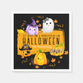 Niedliche Spooktacular Fun Halloween-Nacht Serviette (Vorderseite)